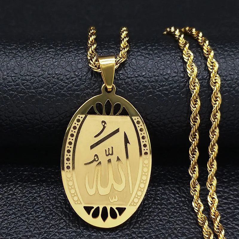 Islamic Allah Statement Necklace