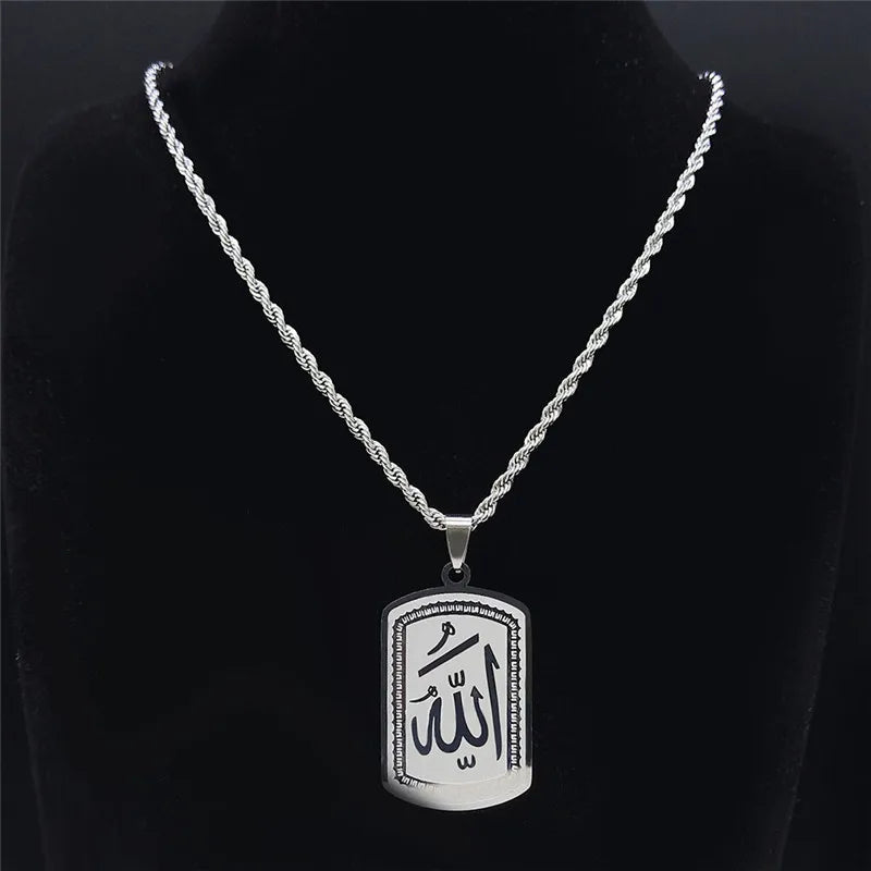 Islamic Allah Statement Necklace