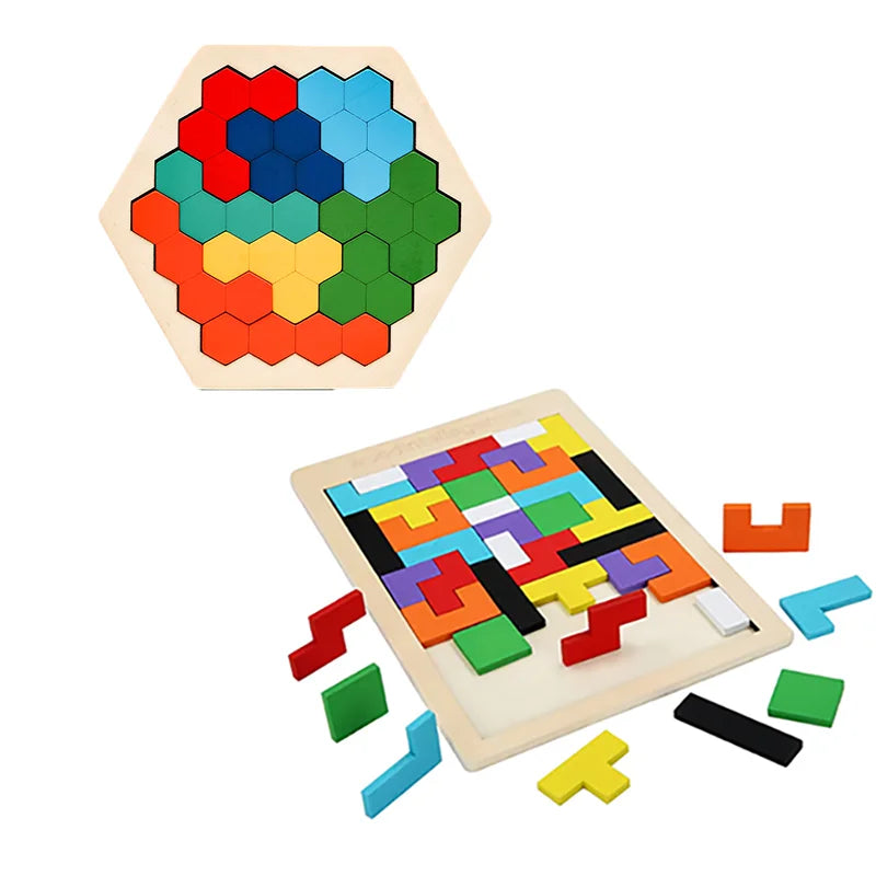 Wooden Blocks Puzzle Brain