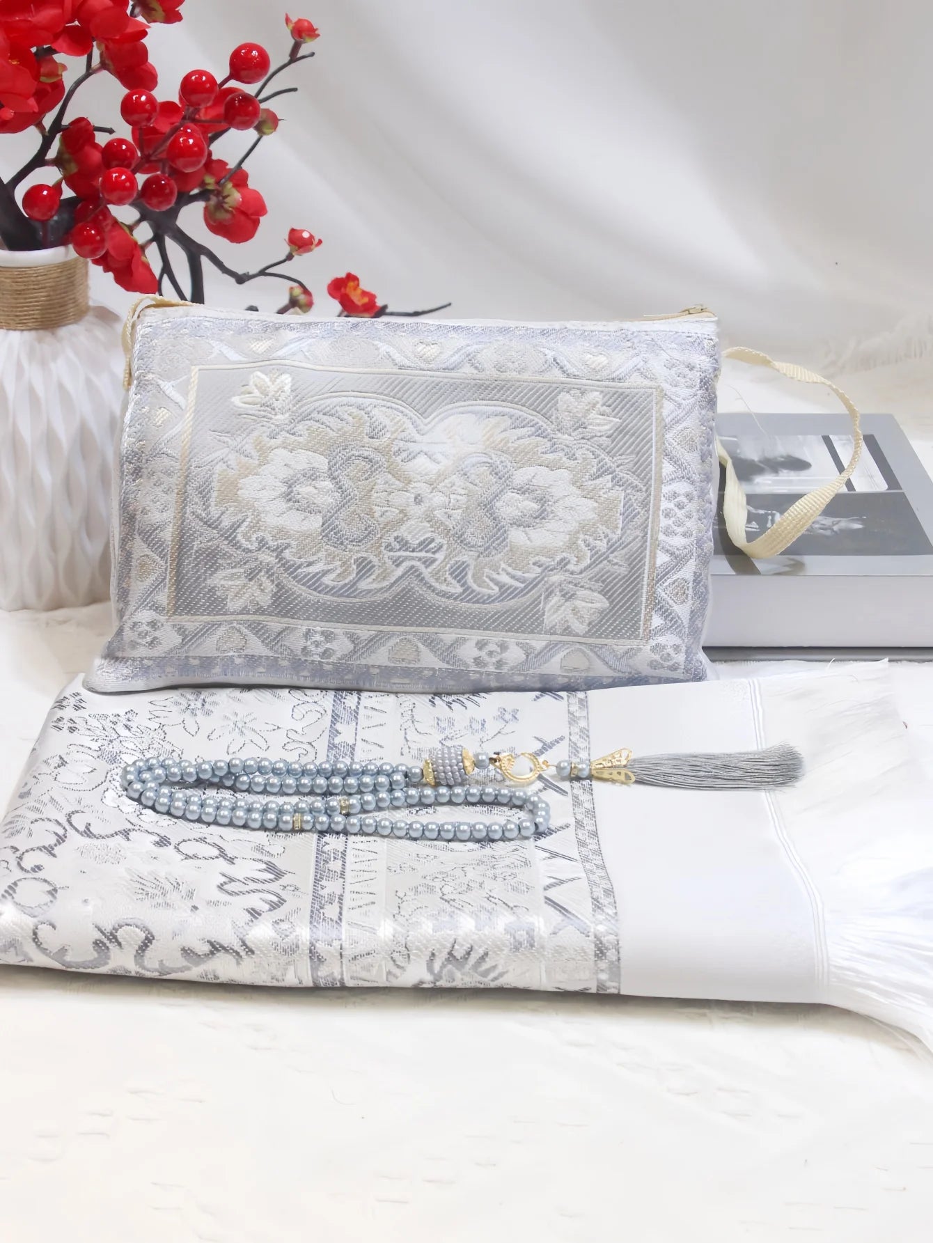 Muslim Prayer Mat & Tasbih Set