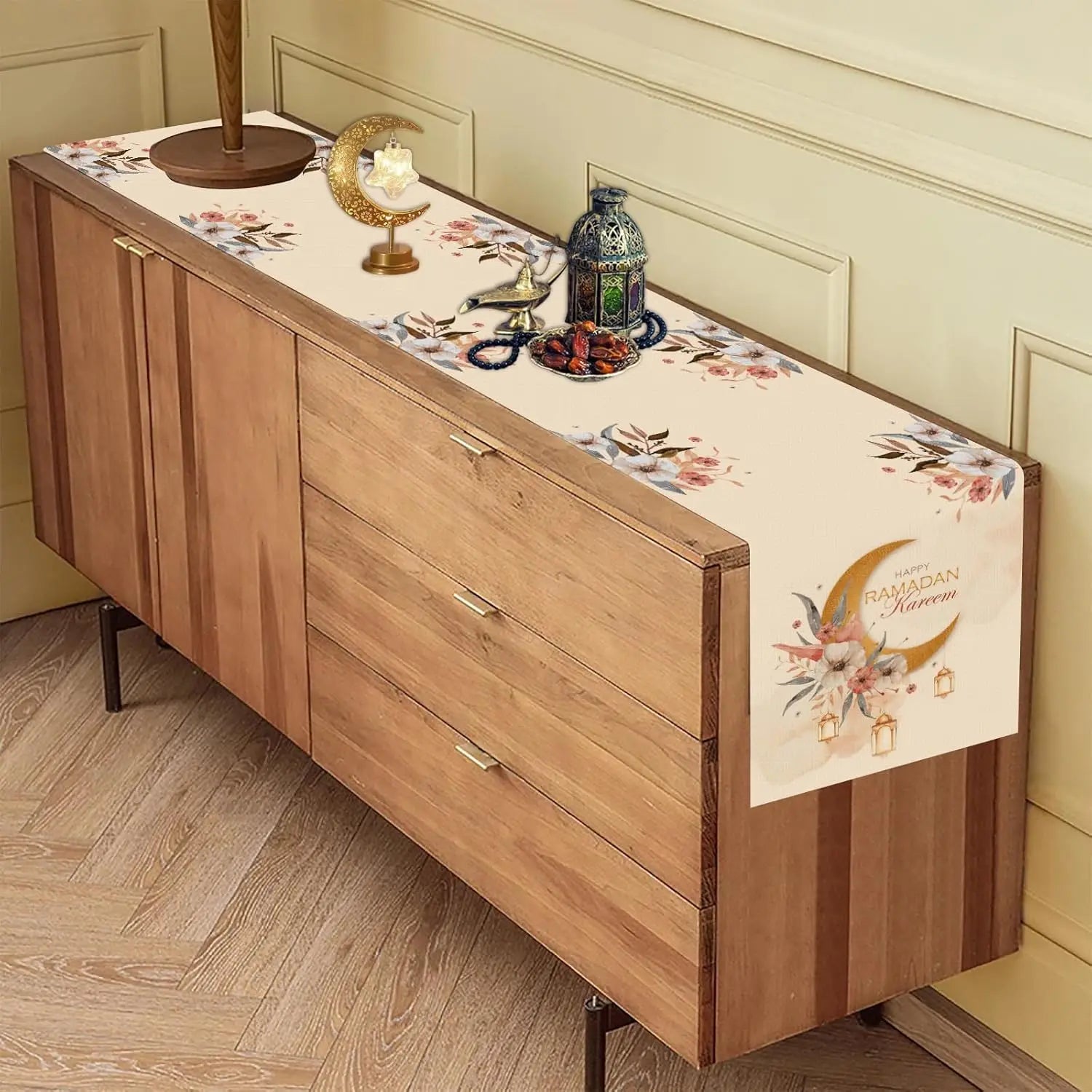 Linen Ramadan Eid Table Runner