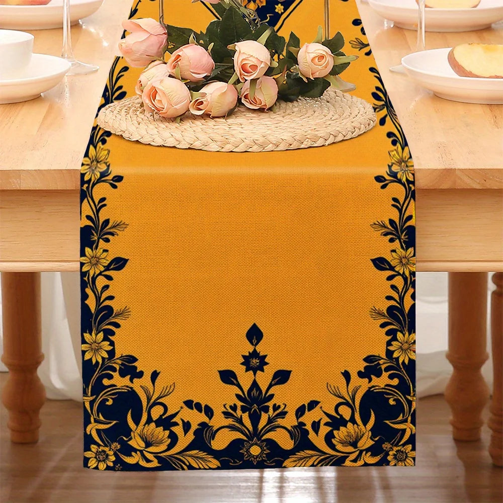 Elegant Eid Floral Dining Runner