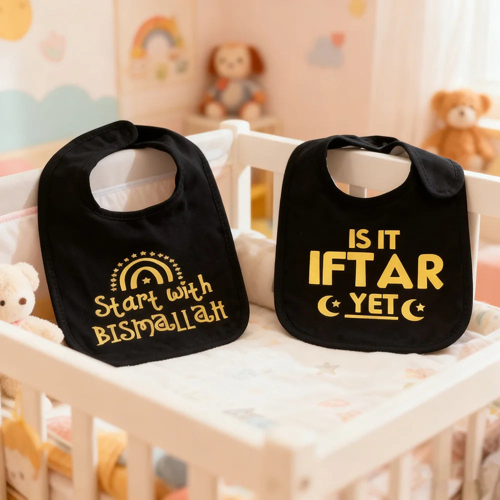 "Bismillah" Milestone Baby Bib