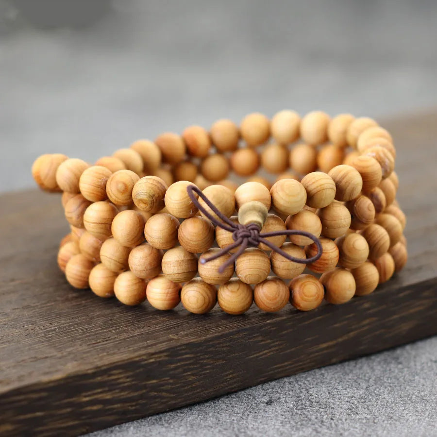 Sandalwood & Cypress Prayer Beads