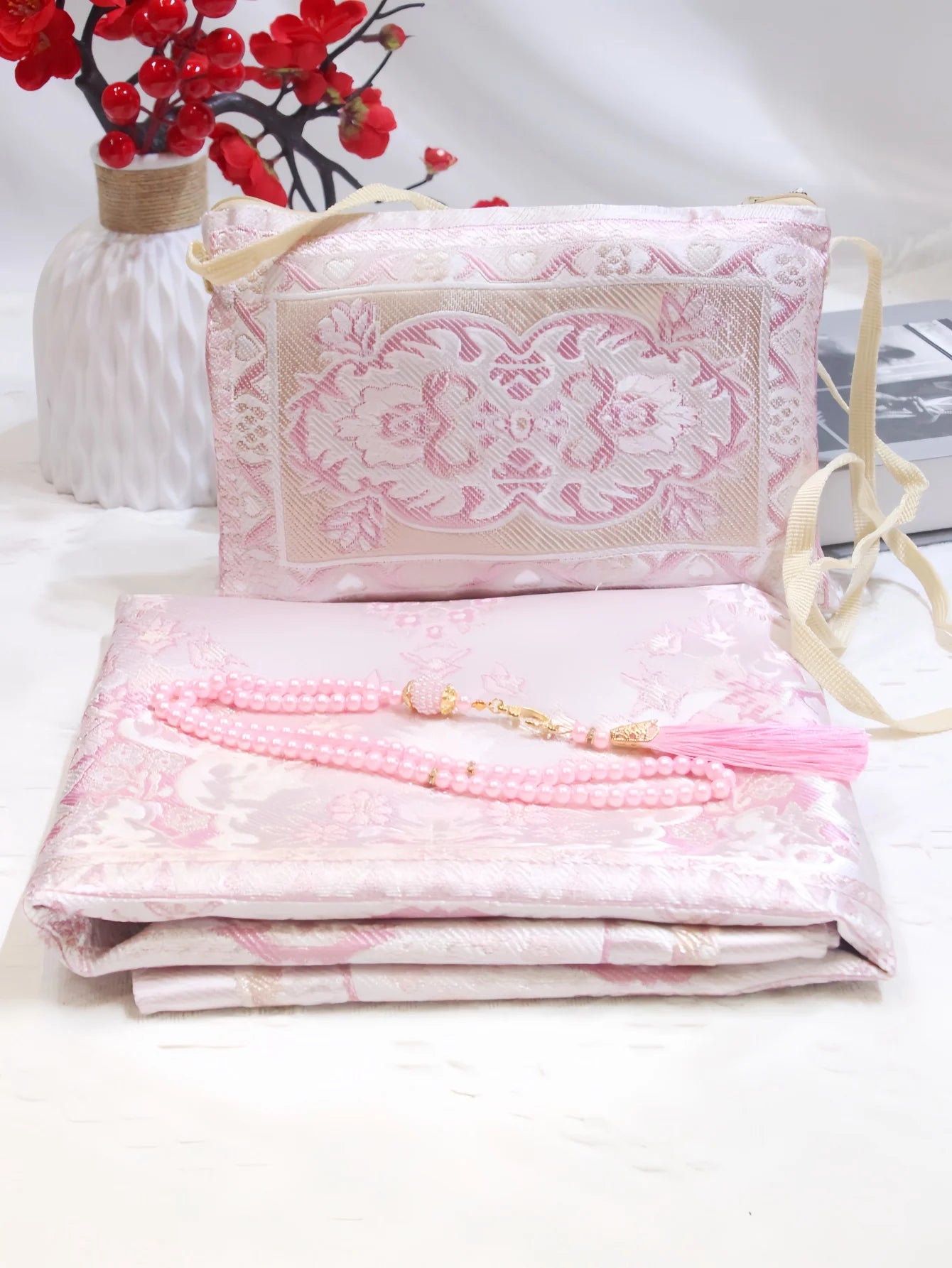 Muslim Prayer Mat & Tasbih Set