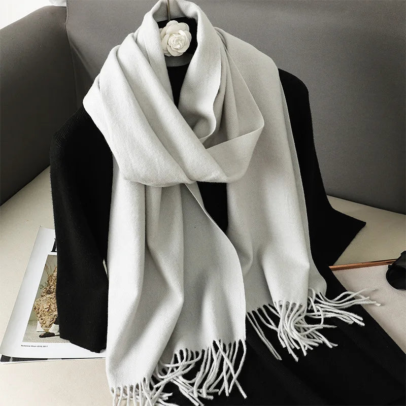 Luxury Tassel Cashmere Shawl