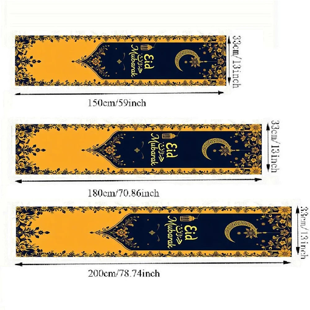 Elegant Eid Floral Dining Runner