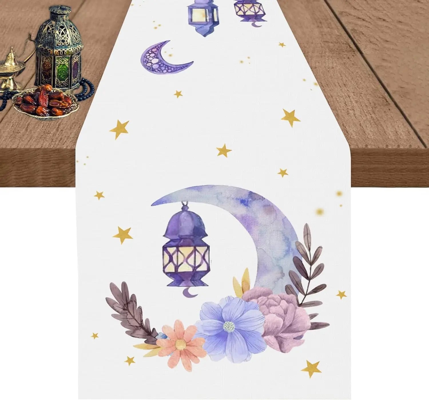 Linen Ramadan Eid Table Runner