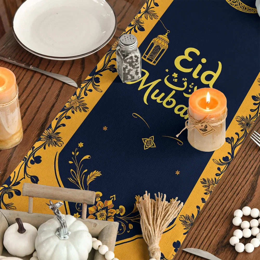 Elegant Eid Floral Dining Runner