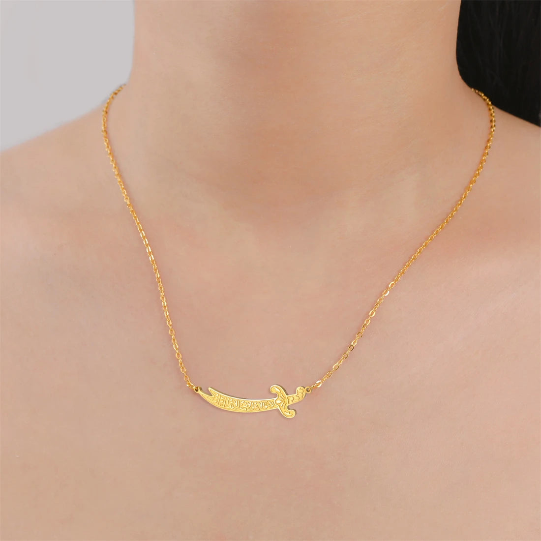 Zulfikar Sword Amulet Necklace