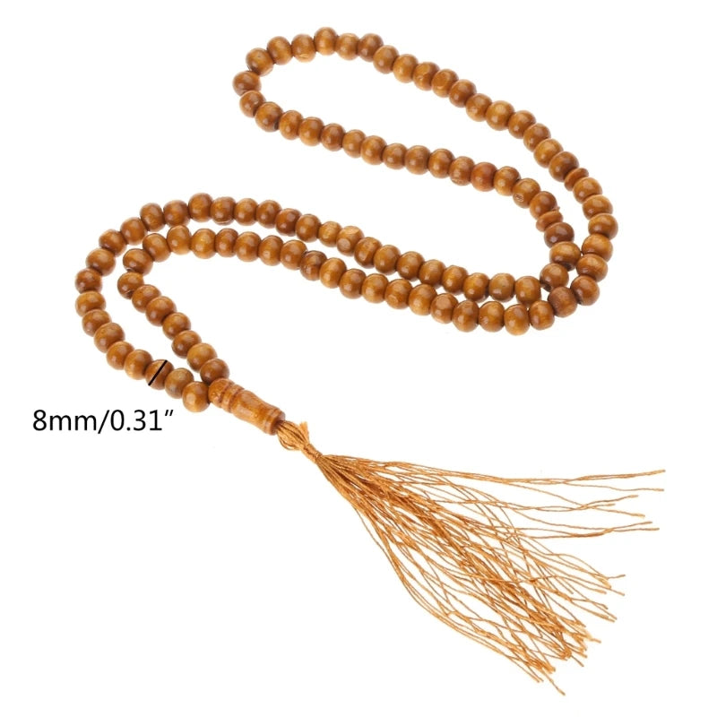 Authentic 99-Bead Wood Tasbih