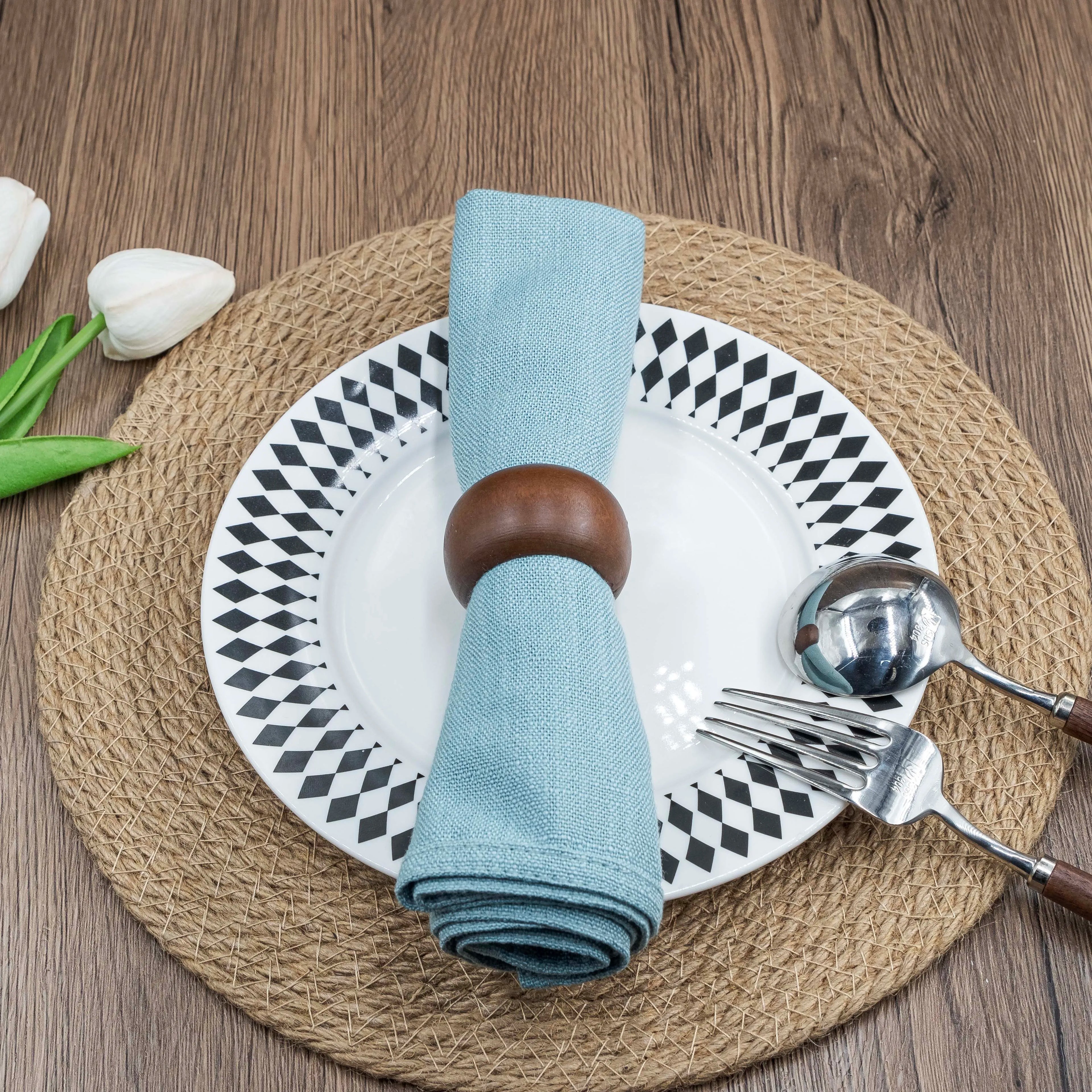 6 Rustic Hemlock Napkin Set