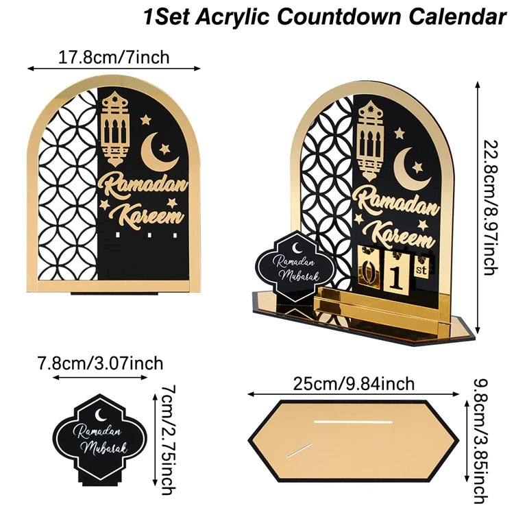 Ramadan 30-Day Countdown Calendar