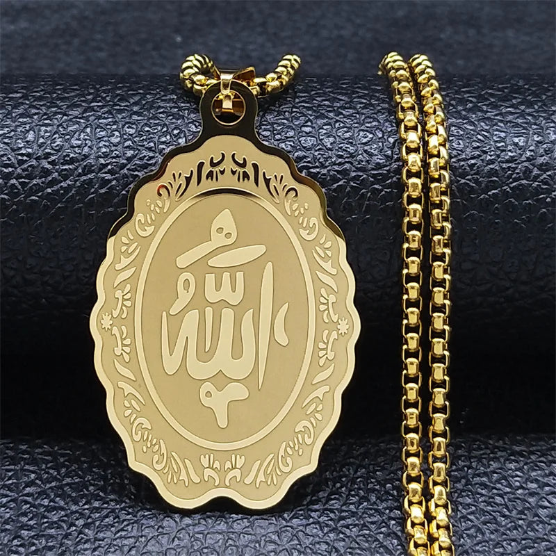 Islamic Allah Statement Necklace